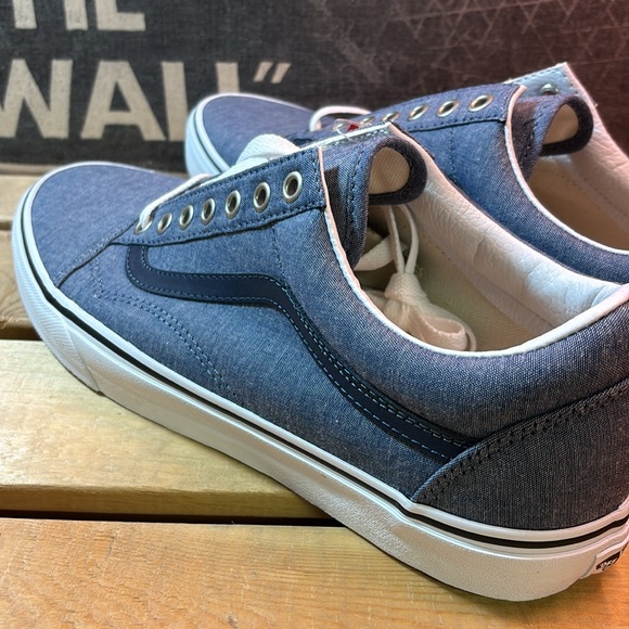 Vans Men's Old Skool (C&L) Chambray Blue - Picture 4 of 8